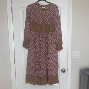 OTHILIA Bohemian Style Midi Dress